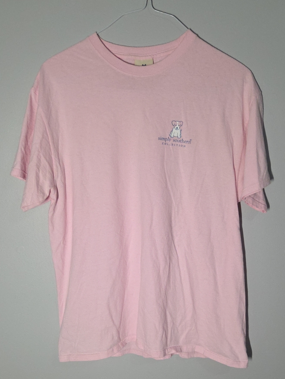Simply Southern Light Pink Puppy Tee